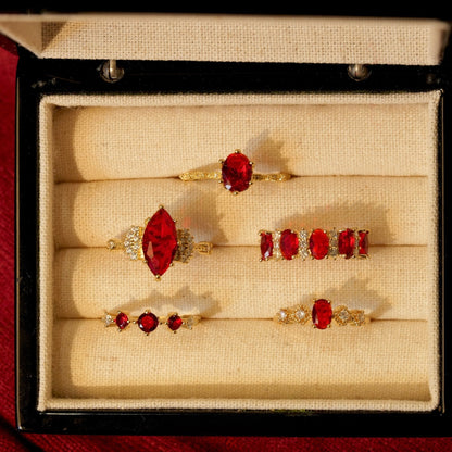 Trinity Ruby Ring
