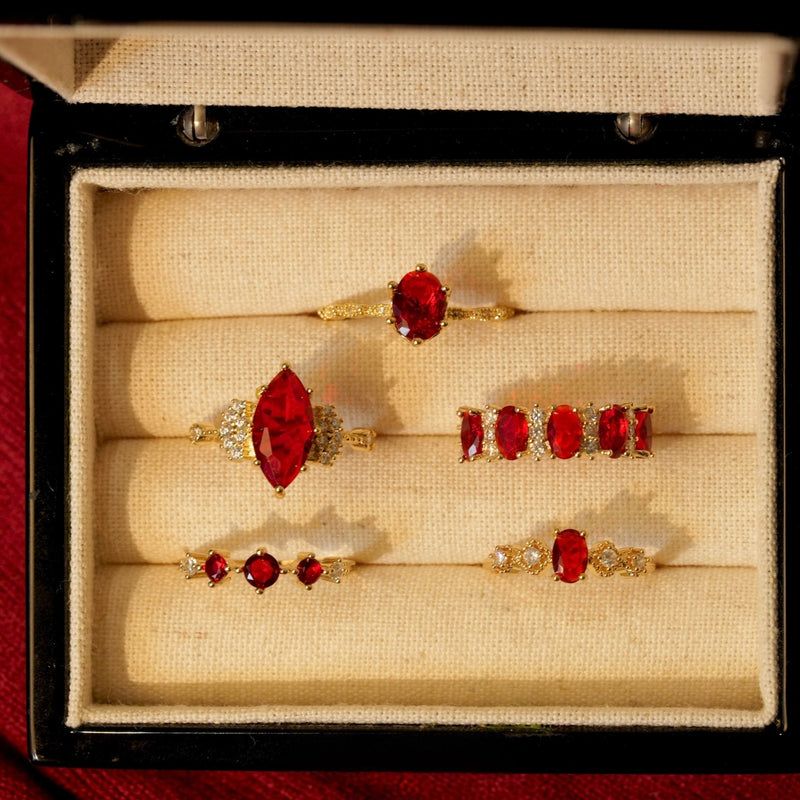 Trinity Ruby Ring