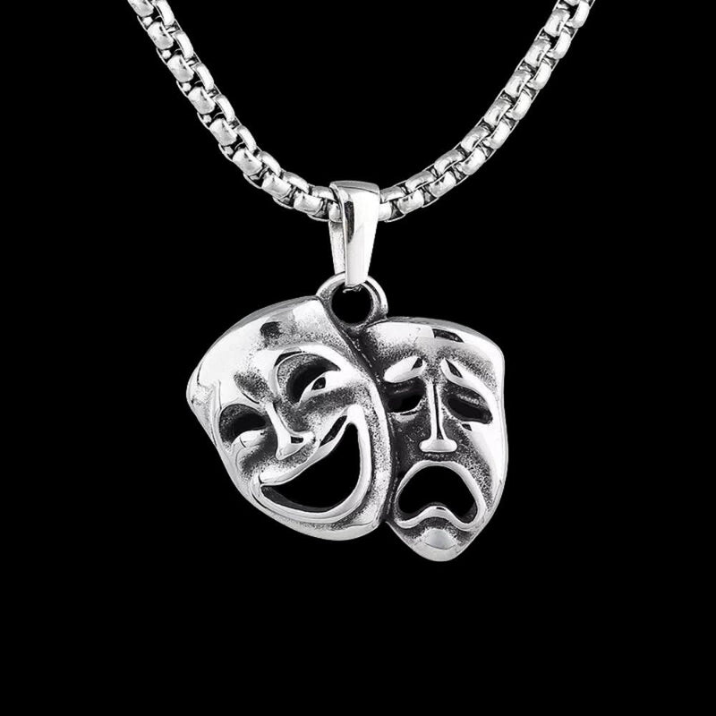 Two Face Mask Pendant