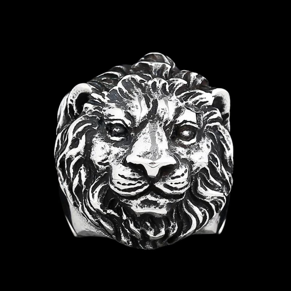 Uncaged Lion Head Ring