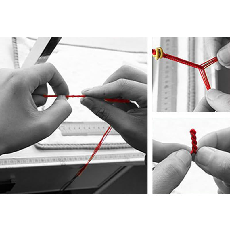 Red String Bracelet With 925 Silver Protection Buckle