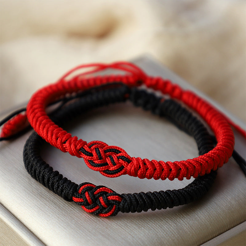 Tibetan Red String Protection Bracelet for Luck