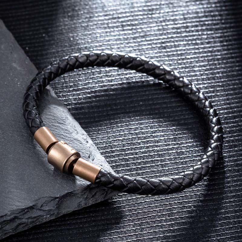 Red String Luck Bracelet 4-5mm Leather Rope