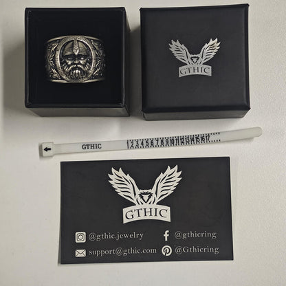 Viking Celtic Knot Warrior Sterling Silver Ring