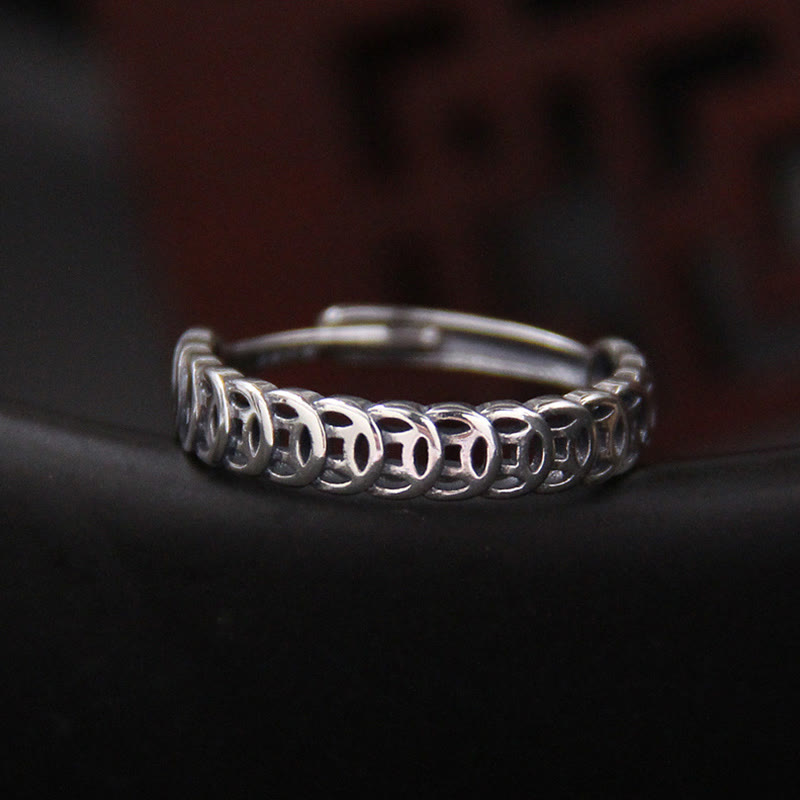 Copper Coin Luck Ring | Adjustable Spiritual Jewelry
