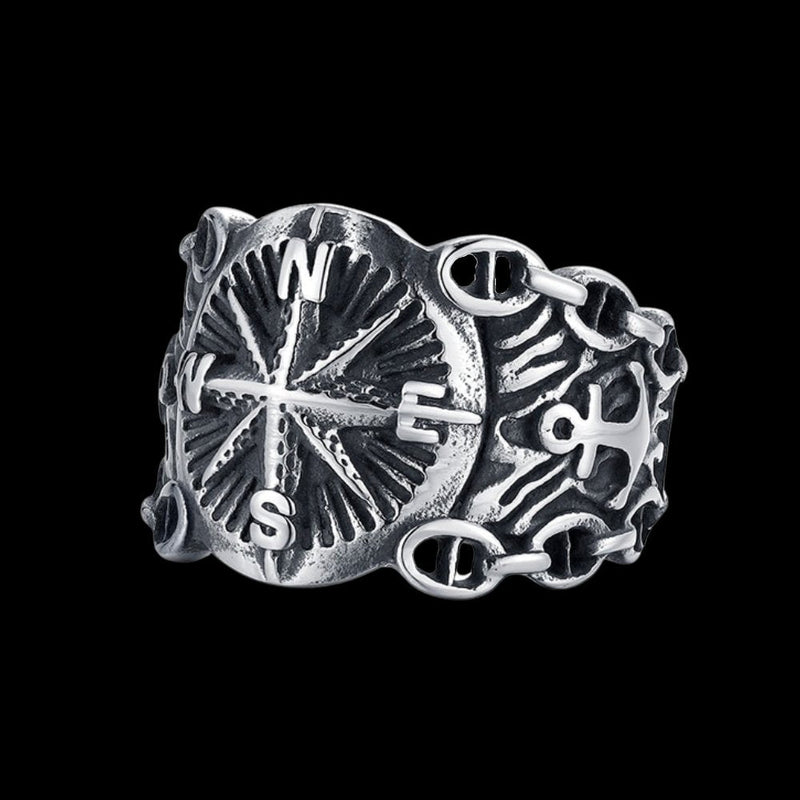 Northern Pirate Compass Marine Ring
