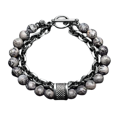 Jewelry / Cool Stainless Steel Bracelet With Stones / Rock Style Alloy Bracelet