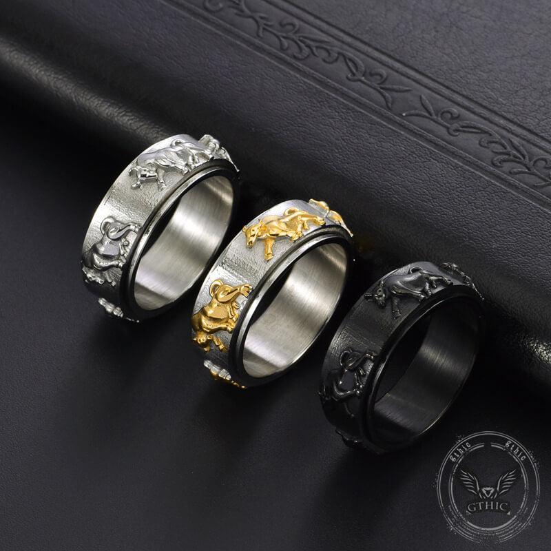 Bull Stainless Steel Spinner Ring