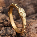 Cross Pattern Stainless Steel Christian Ring