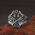 Double Axe Celtic Knot Stainless Steel Viking Ring