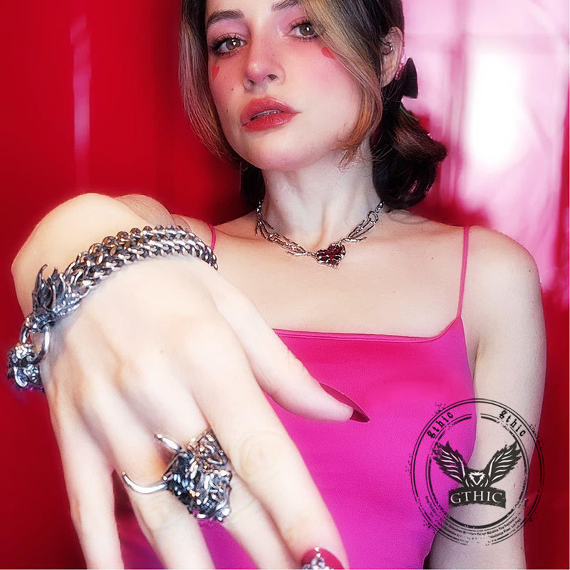 Dragon Head Stainless Steel Bracelet
