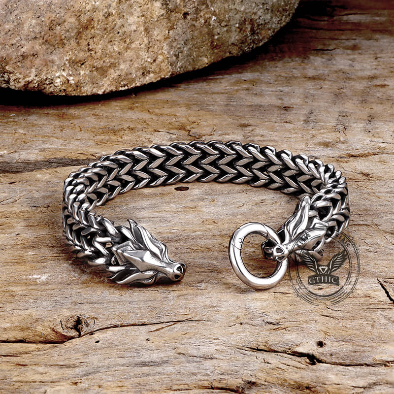 Dragon Head Stainless Steel Bracelet