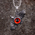 Falcon Wings Devil Eye Stainless Steel Pendant