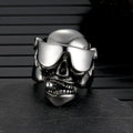 Goggles Skull Stainless Steel Ring