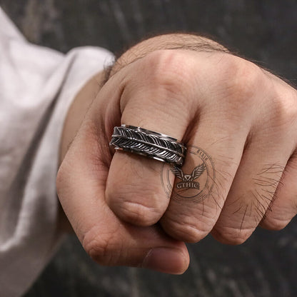 Goldfish Tail Stainless Steel Spinner Ring