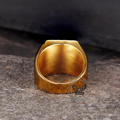Jerusalem Cross Stainless Steel Christian Ring