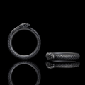 Ouroboros Sterling Silver Spinner Ring