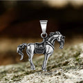 Prairie Horse Stainless Steel Pendant