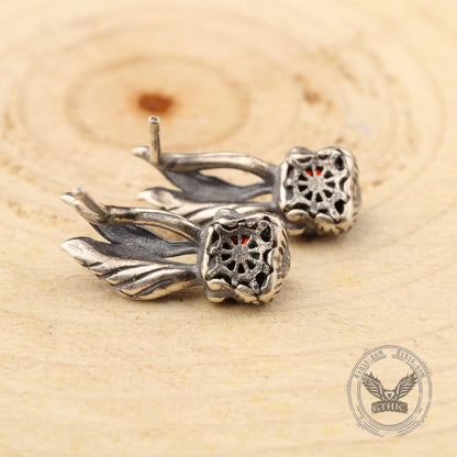 Rabbit Sterling Silver Stud Earring