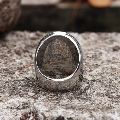 Reaper Scythe Stainless Steel Skull Ring