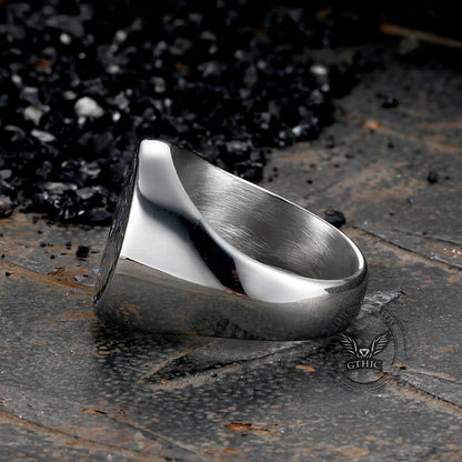 Roaring Tiger Head Stainless Steel Ring