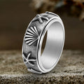 Shell Starfish Stainless Steel Spinner Ring