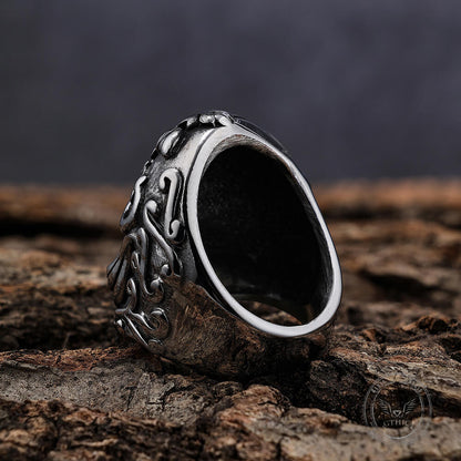 Skull Filigree Stainless Steel Gothic Ring