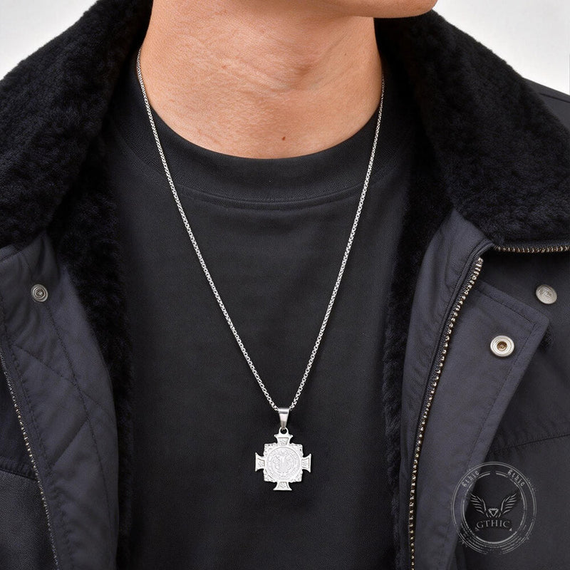 St. Benedict Cross Stainless Steel Pendant