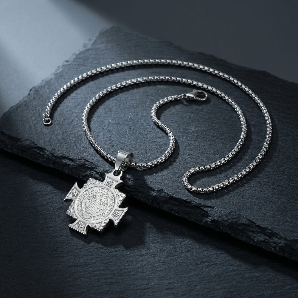 St. Benedict Cross Stainless Steel Pendant