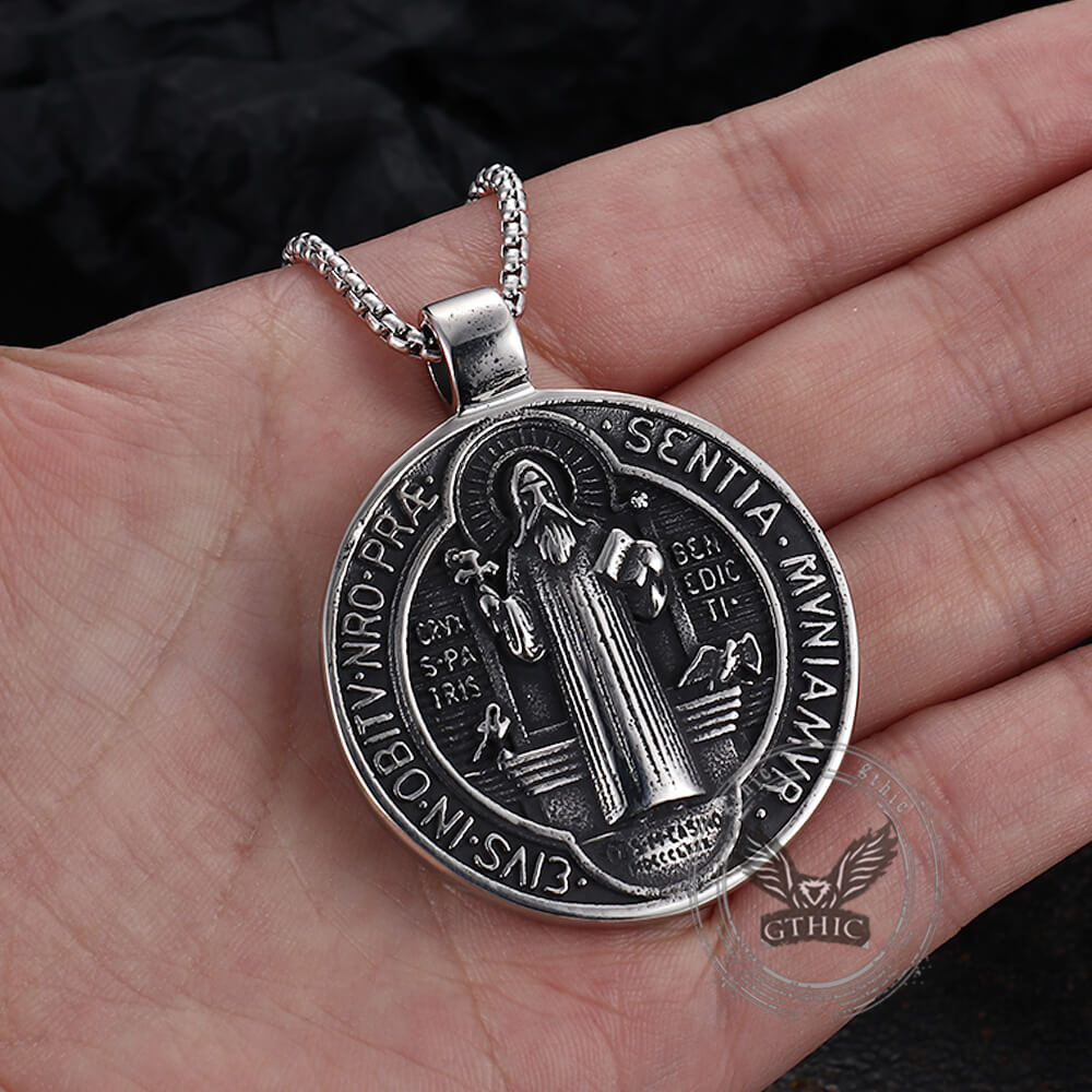 St. Benedict Medal Stainless Steel Pendant