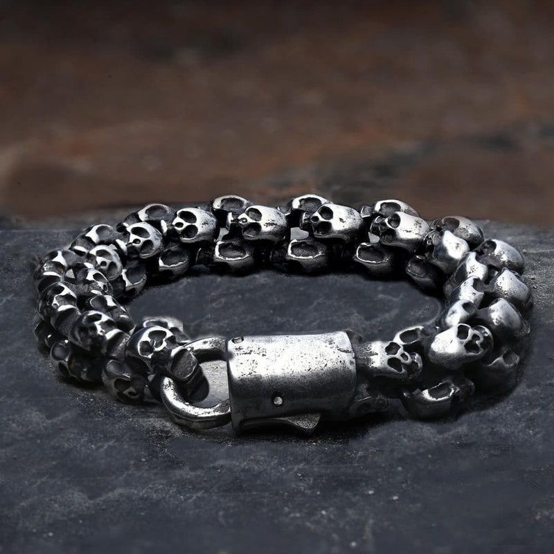 Stainless Steel Skull Bracelet