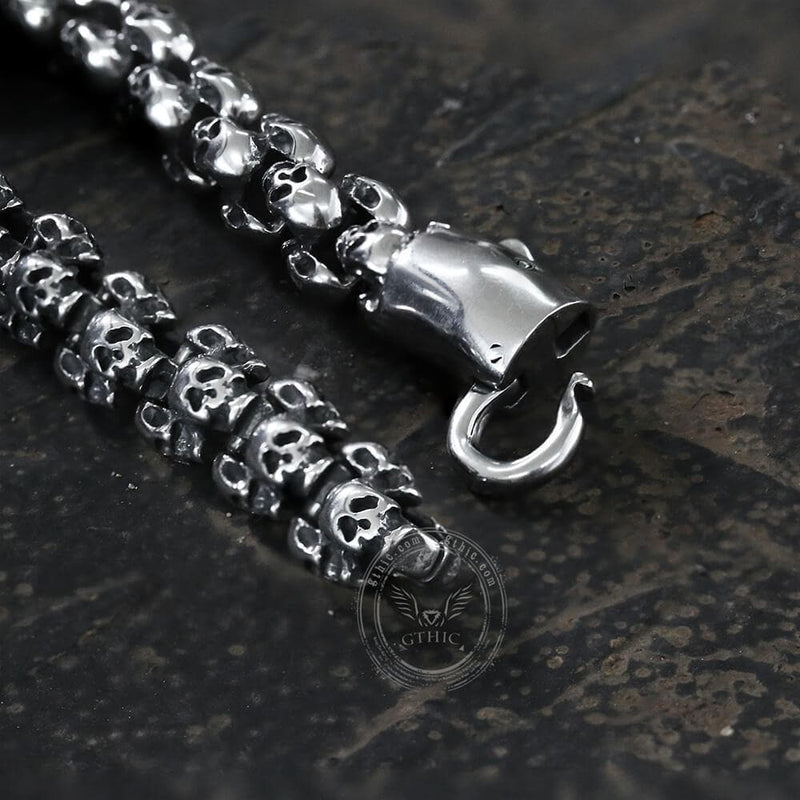 Stainless Steel Skull Bracelet
