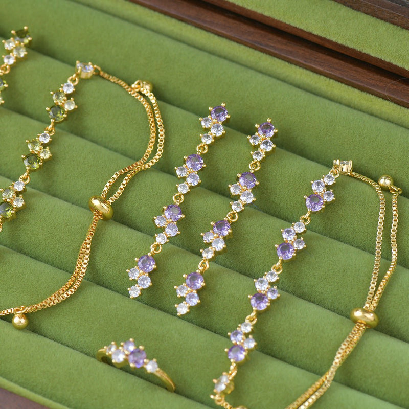 Violet Cascade Bracelet