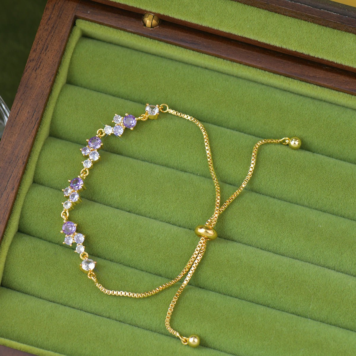 Violet Cascade Bracelet
