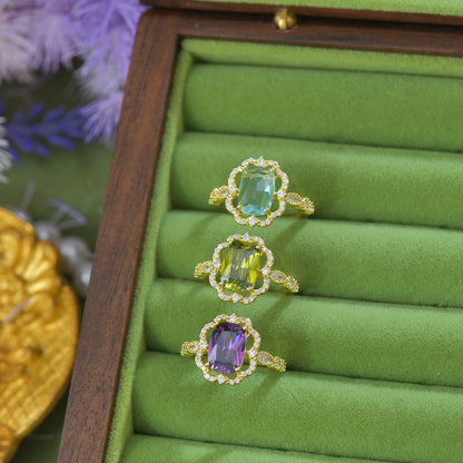 Violet Fleur Royale Ring