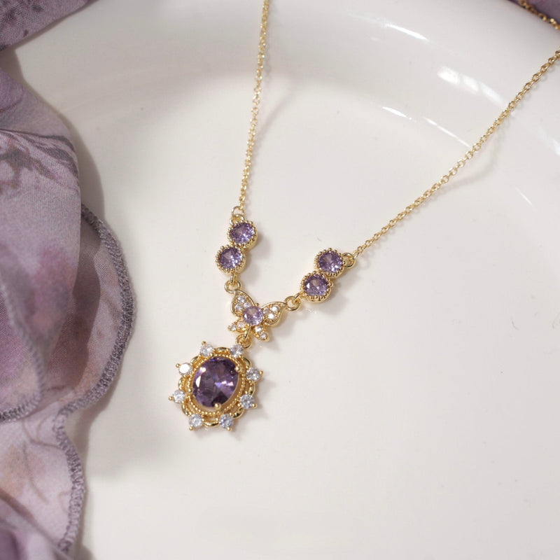 Violet Flutter Necklace