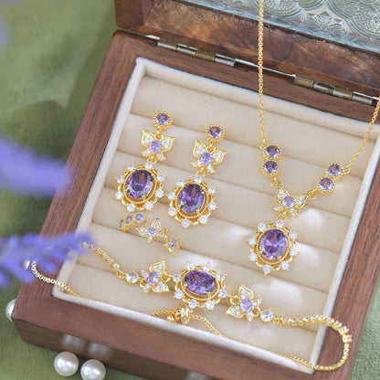 Violet Flutter Necklace