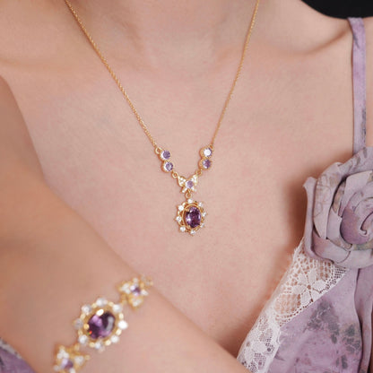 Violet Flutter Necklace