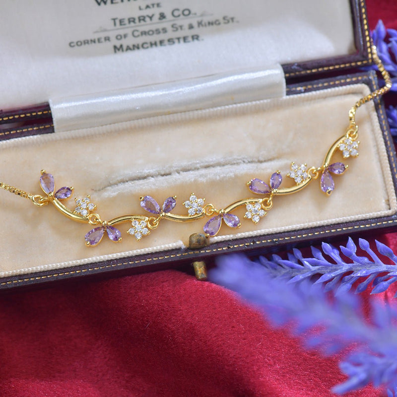 Violet Ivy Bracelet