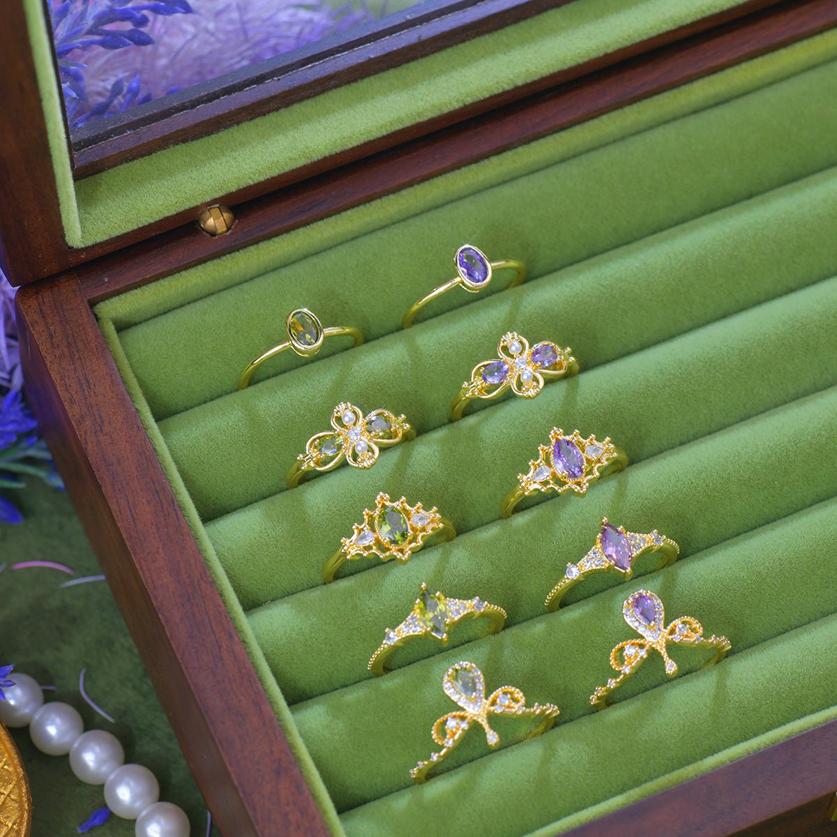 Violet Regalia Oval Ring