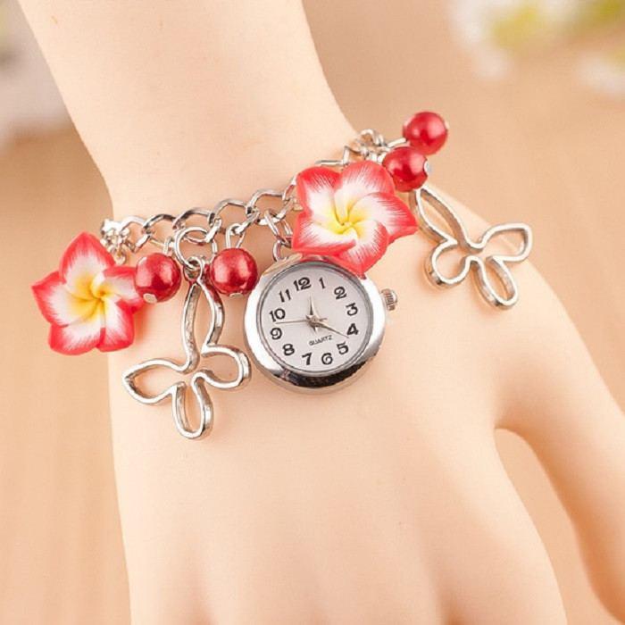 Butterflies & Flowers Bracelet Watch