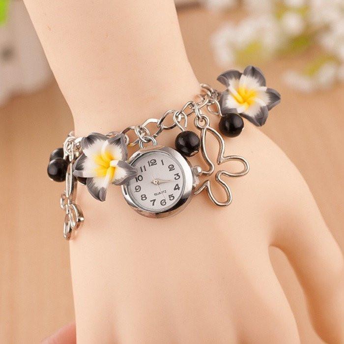 Butterflies & Flowers Bracelet Watch