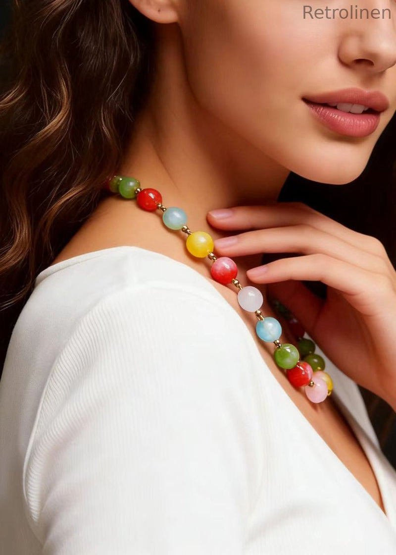Rainbow Crystal Princess Necklace