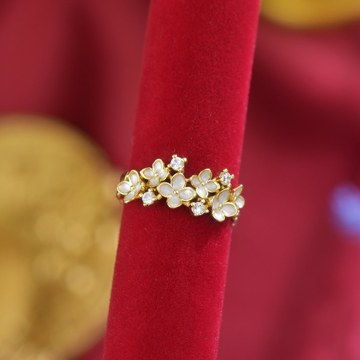 White Wisteria Ring