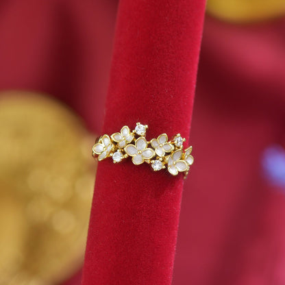 White Wisteria Ring