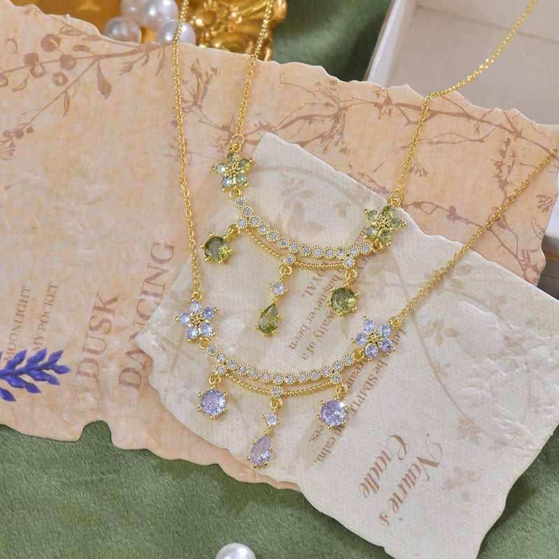 Wildflower Serenade Necklace in Green