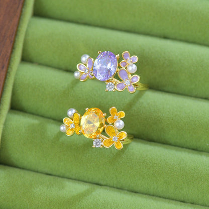 Wisteria Amethyst Ring