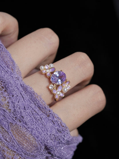Wisteria Amethyst Ring