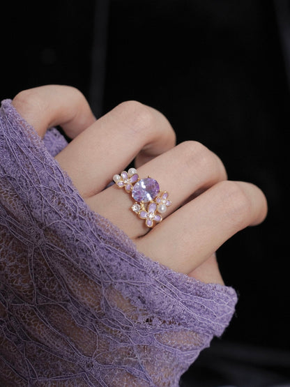 Wisteria Amethyst Ring