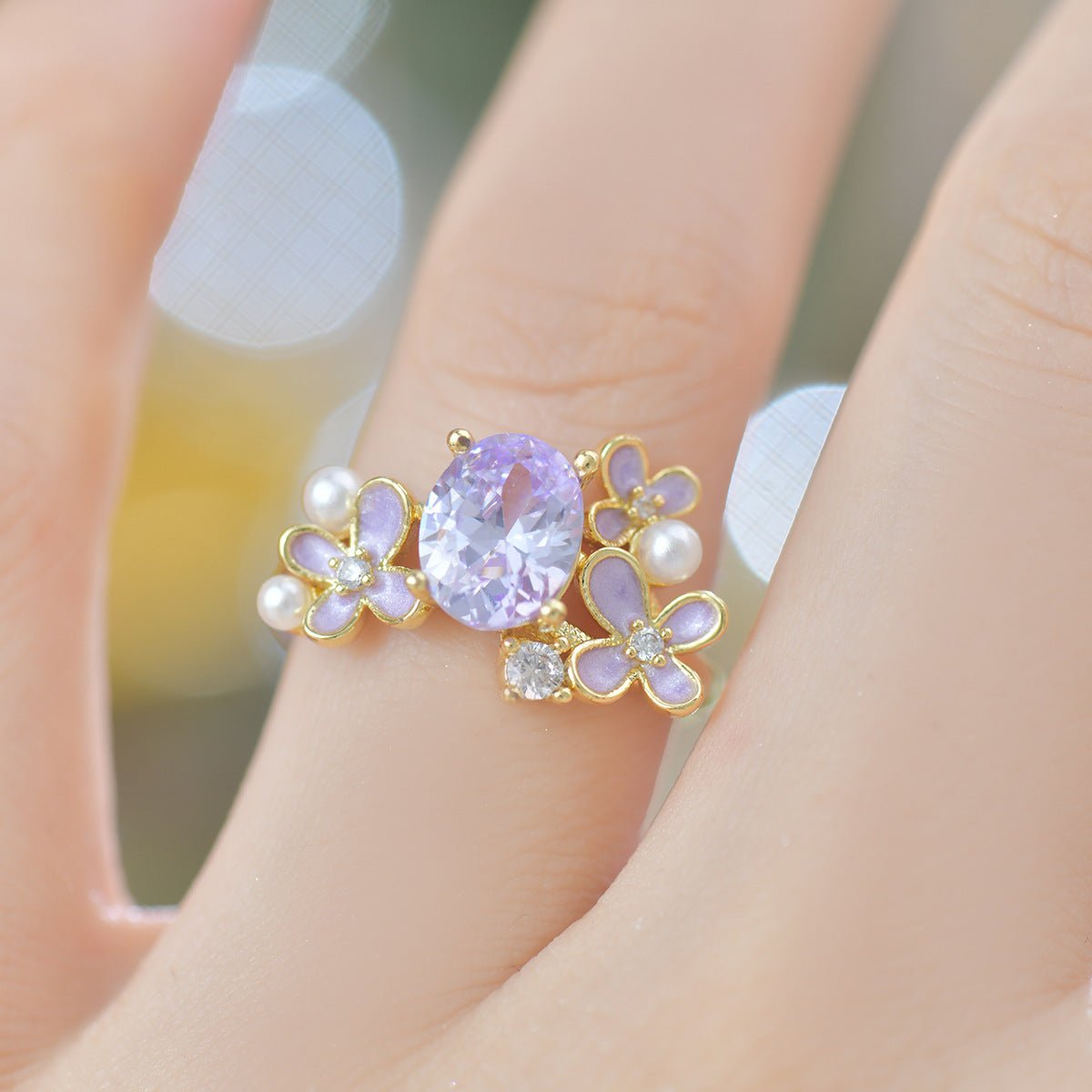 Wisteria Amethyst Ring
